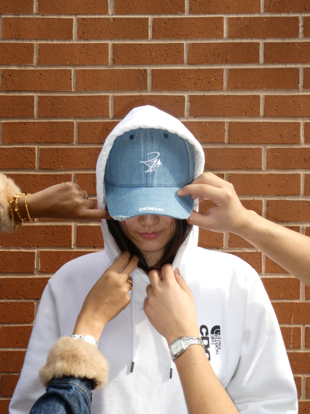 21st Distressed Washed Denim Baseball Cap