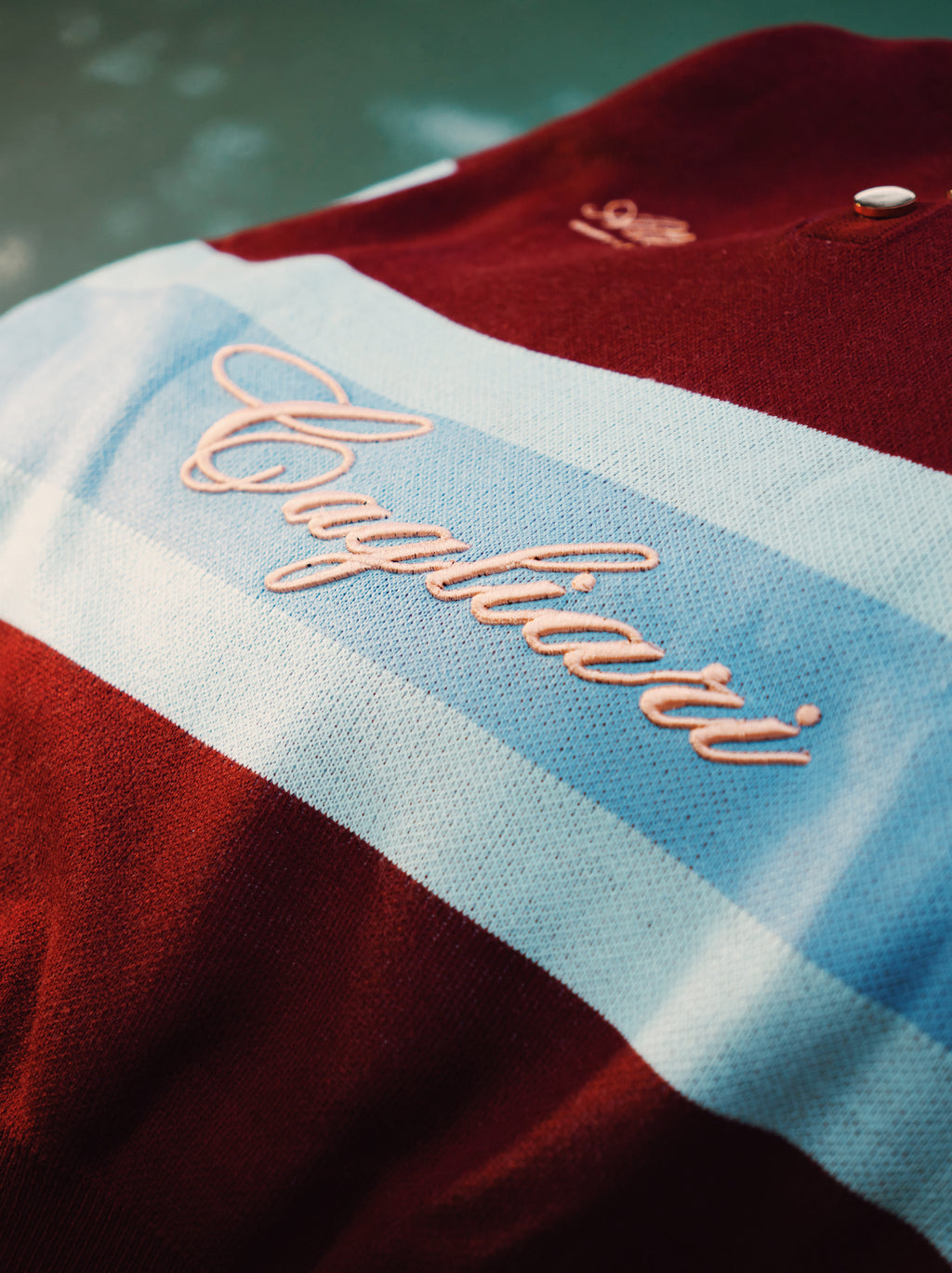 21stLifestyle x Cagliari : The Mansion Collection Polo Stripe Ash Burgundy