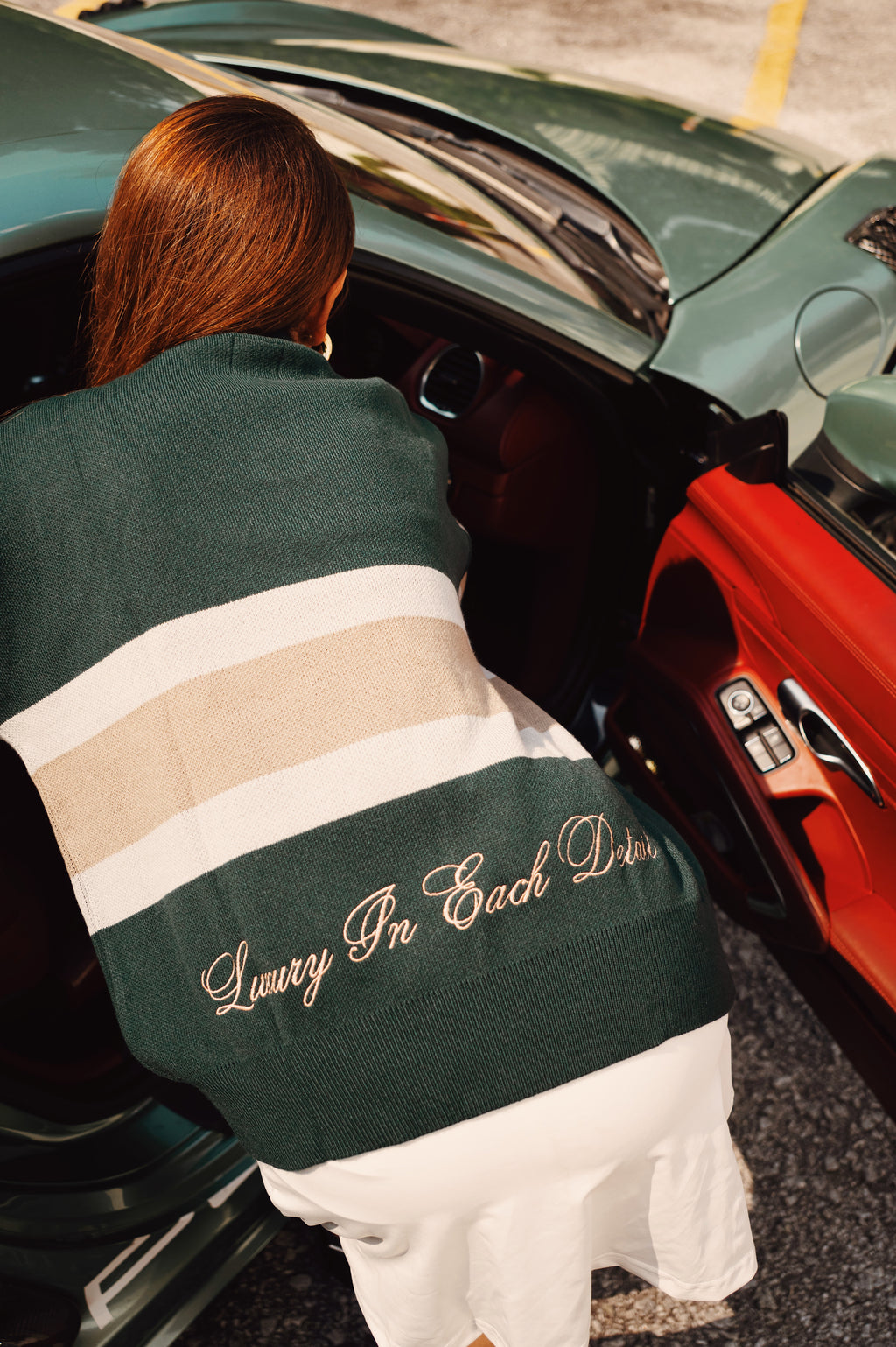 21stLifestyle x Cagliari : The Mansion Collection Polo Stripe Moss Green