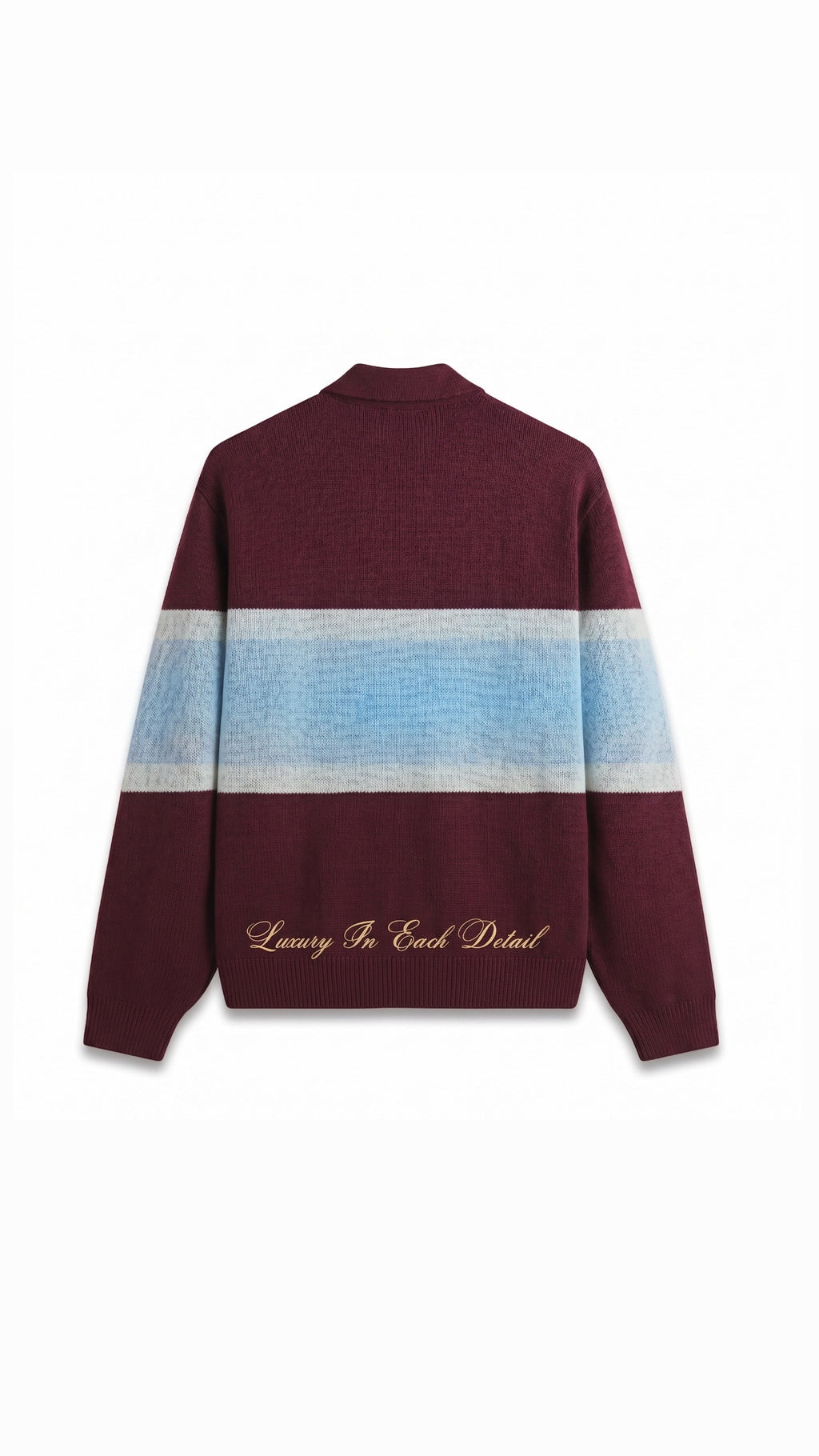21stLifestyle x Cagliari : The Mansion Collection Polo Stripe Ash Burgundy
