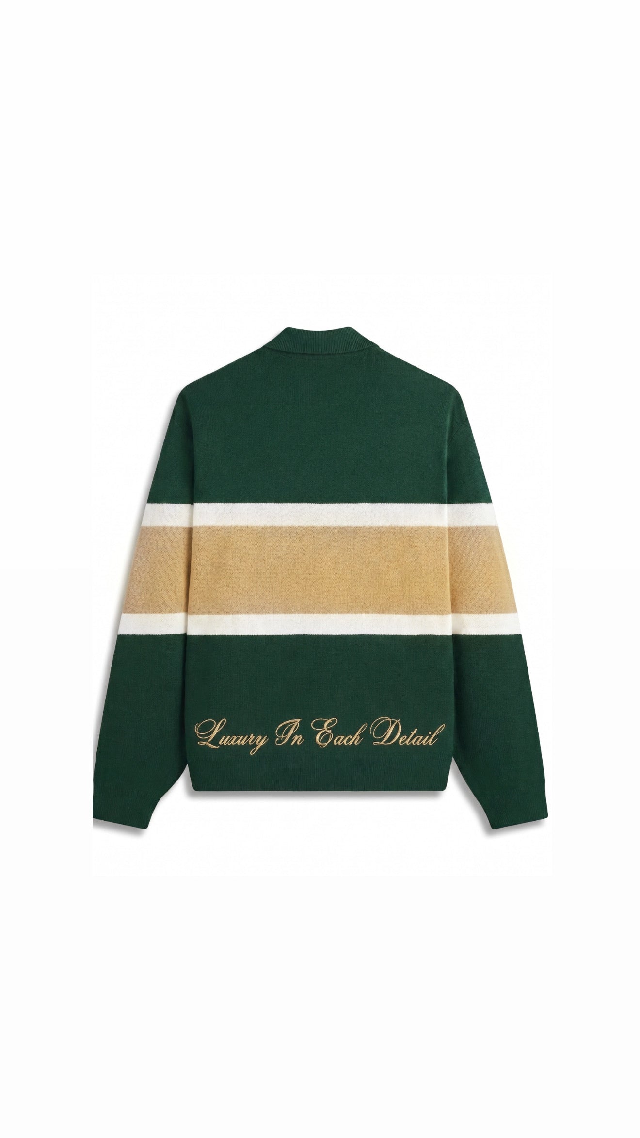 21stLifestyle x Cagliari : The Mansion Collection Polo Stripe Moss Green