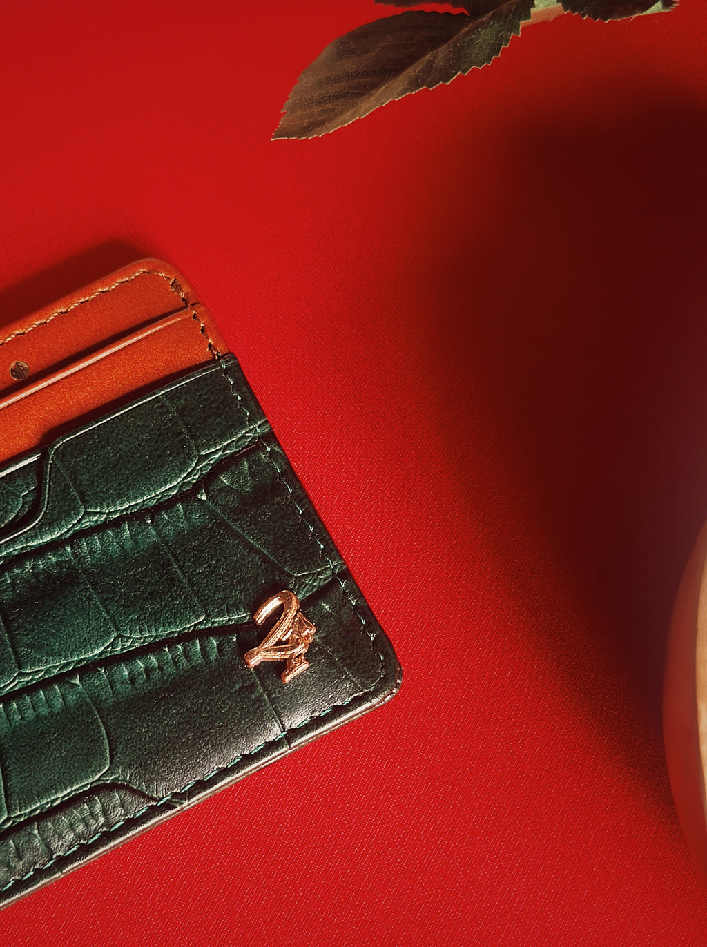 21st Cròc Leatherworks Card Holder Green